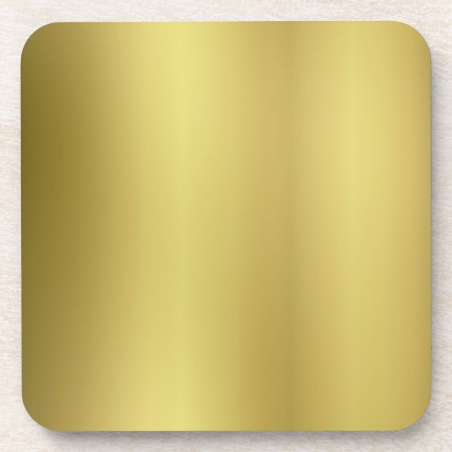 Gold Template Blank Coaster (Front)