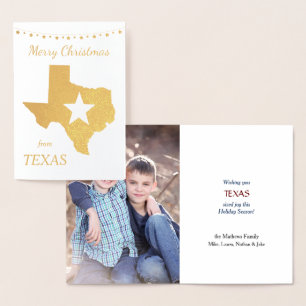 Gold Texas Star Modèle photo Christmas