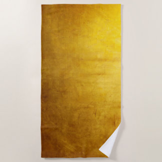 Gold Texture Beach Towel