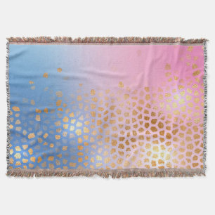 Gold texture: gradient abstract background throw blanket