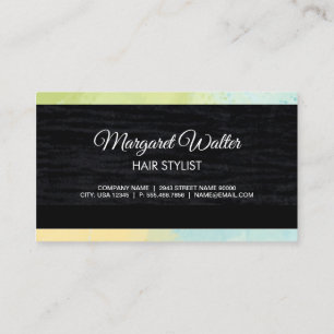 Gold Texture   Velvet Black with Monogram Business Business Card