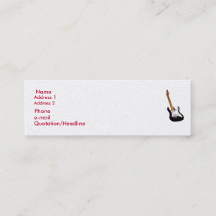 Gold, thin profile card. mini business card