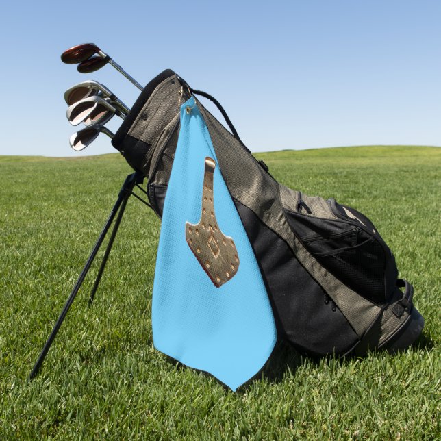 Gold Thor Hammer bleu serviette de golf (Vert)