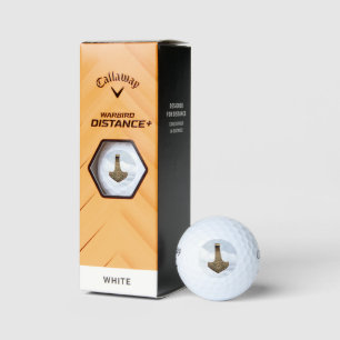 Gold Thor Hammer nuages Callaway balles de golf 3 