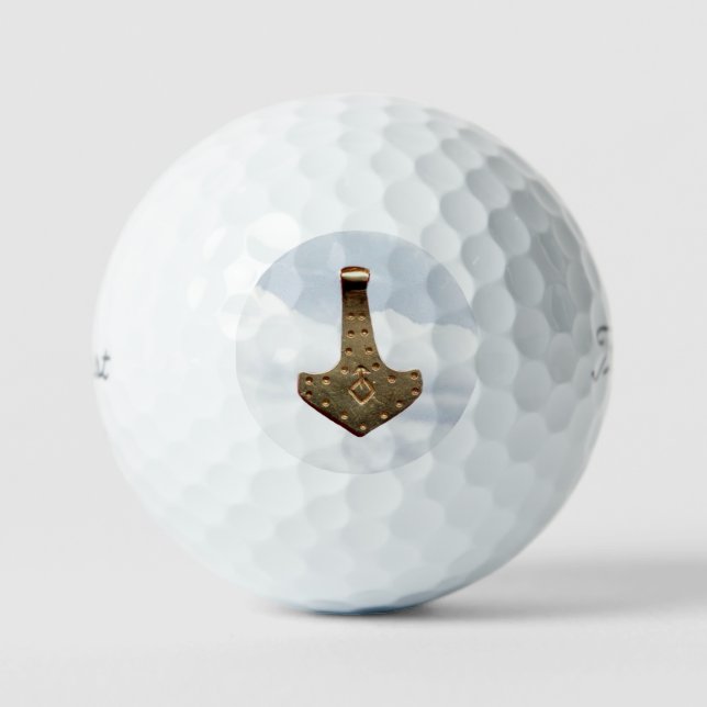 Gold Thor Marteau nuages Titleist balles de golf 1 (Recto)