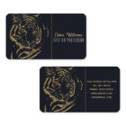Gold Tiger Black Design