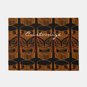 Gold Tiki Sculpture Thunder_Cove Doormat