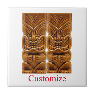 Gold Tiki Sculpture Thunder_Cove  Tile