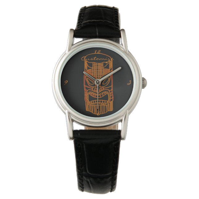 Gold Tiki Sculpture Thunder_Cove Watch (Front)