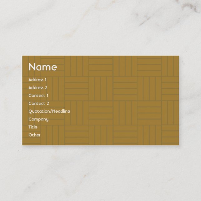 Gold Tile - Business Card (Front)
