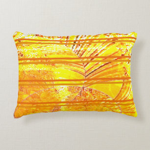 "Gold Tones" (Coton) Accent Coussin