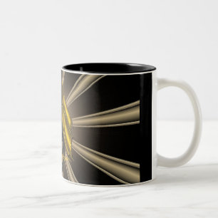 Gold Topaz Dragon Pattern Mug