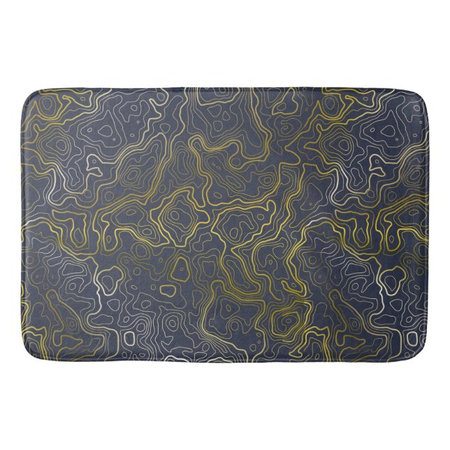 Gold Topography Bath Mat (Front)