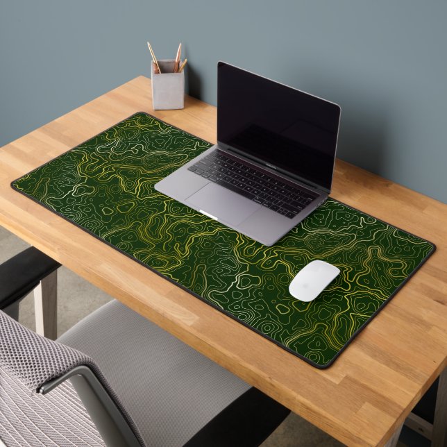 Gold Topography Desk Mat (Office 2)
