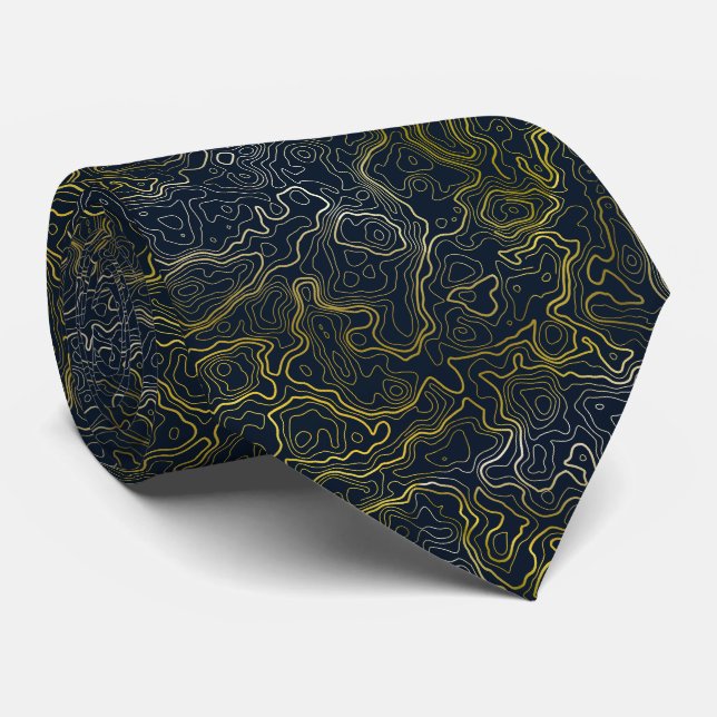 Gold Topography  Tie (Rolled)