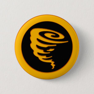 Gold Tornado 2 Inch Round Button