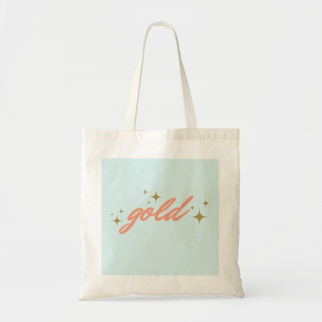 gold tote bag (Front)