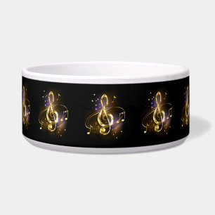 Gold Treble Clef Music