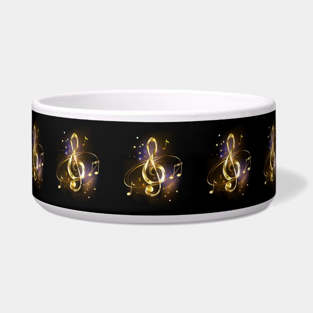 Gold Treble Clef Music (Front)