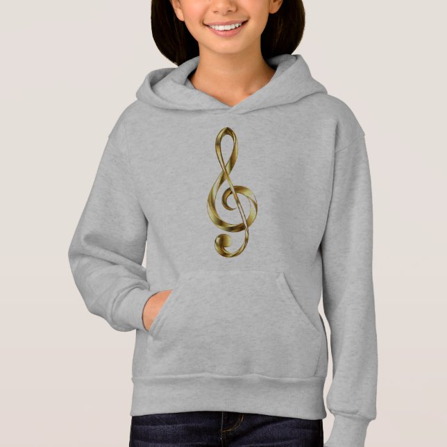 Gold Treble Clef Music (Front)