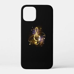 Gold Treble Clef Music iPhone 12 Mini Case