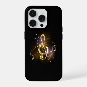 Gold Treble Clef Music iPhone 15 Pro Case