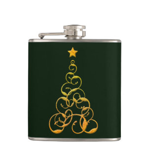 Gold Tree Flask