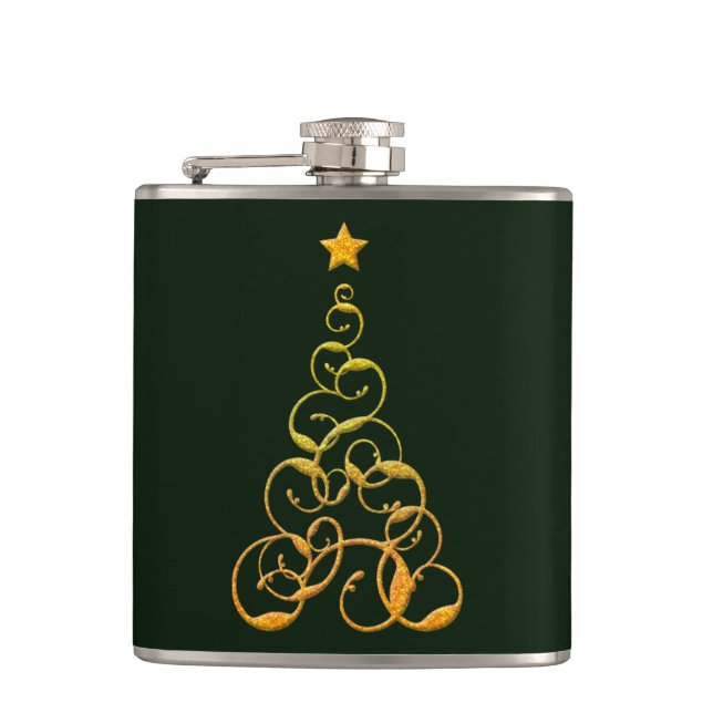 Gold Tree Flask (Front)
