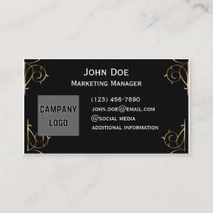 gold tree Front And Back Business Cards