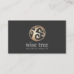 Gold Tree Holistic and Natural Health and Wellness Business Card