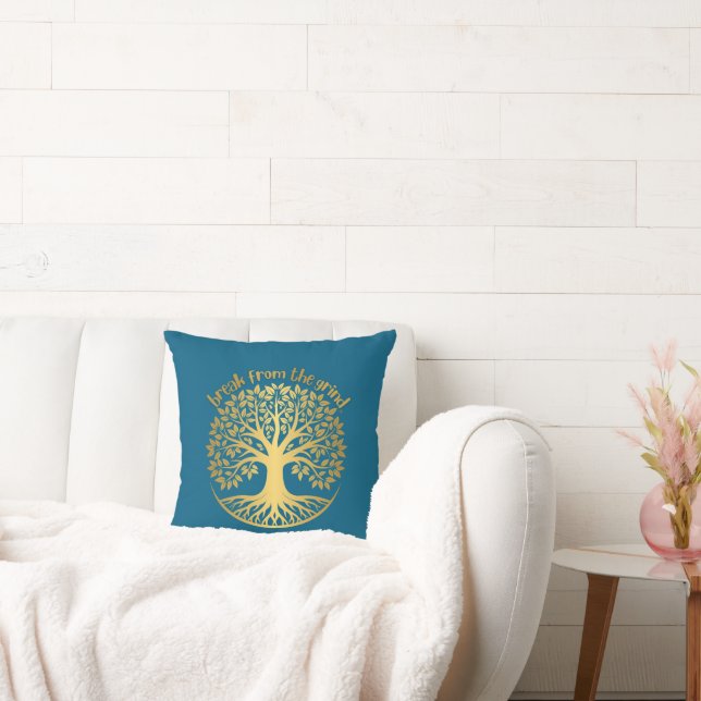 Gold Tree Of Life BFTG Pillow (Couch)