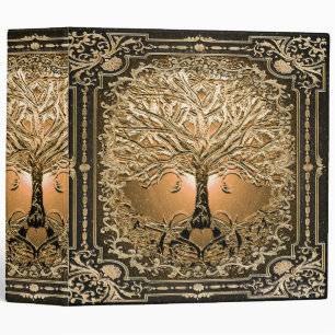 Gold Tree of Life Heart Inner Light Binder