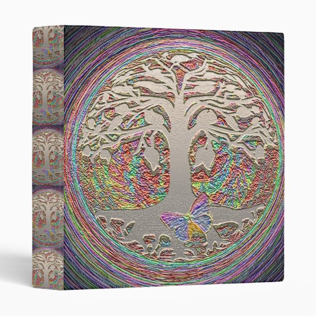 Gold Tree with Butterly Binder (Front/Spine)