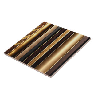 Gold Trendy Wood Art Lamperia Collection Tile
