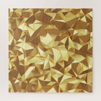 Gold Triangle: Abstract Background Texture. Jigsaw Puzzle