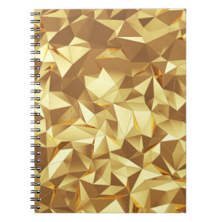 Gold Triangle: Abstract Background Texture. Notebook
