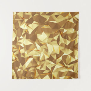 Gold Triangle: Abstract Background Texture. Tapestry