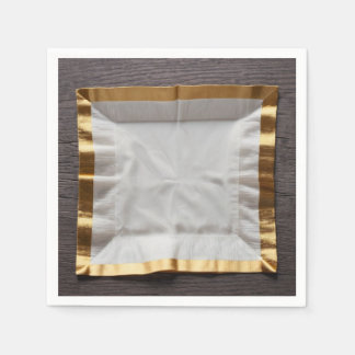 Gold trim napkin