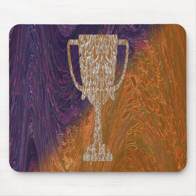 Gold TROPHY : Award Reward Celebration Mouse Pad (Front)
