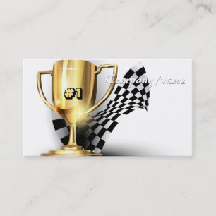 Gold Trophy NUmber One Dad Father's Day Calling Card