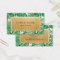 Gold Tropical Event Planner Business Card