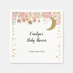 Gold twinkle twinkle Bridal Shower Napkin