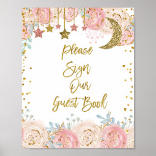 Gold twinkle twinkle Please Sign our Guest Book