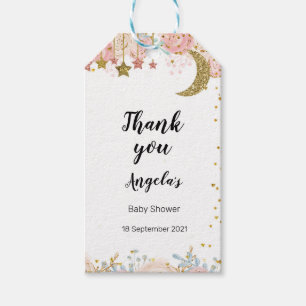 Gold twinkle twinkle Thank You Tag. Gift Tags