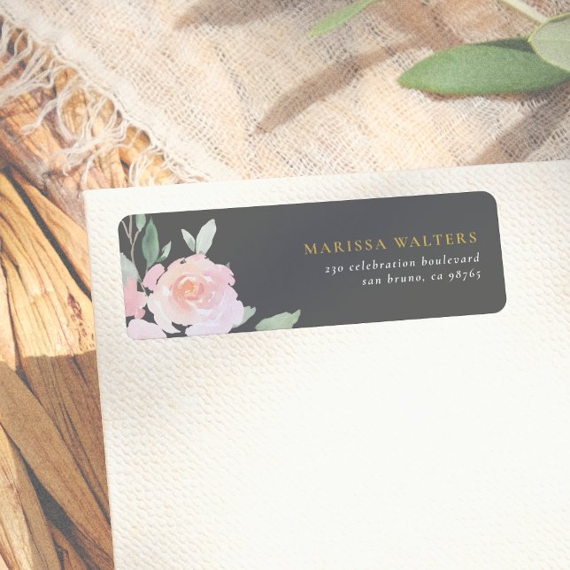 Gold Typography Blush Pink Flowers & Grey (Creator Uploaded)