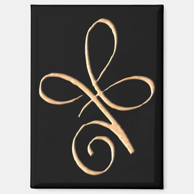 Gold Unconditional Love Magnet (Front)