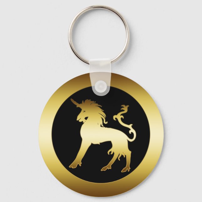 GOLD UNICORN KEYCHAIN (Front)