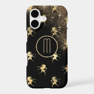 Gold Unicorn Star Light Monogram