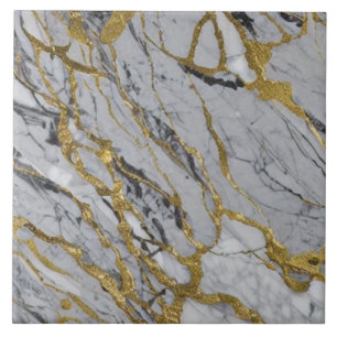 Gold Vein Marble Pattern Tile