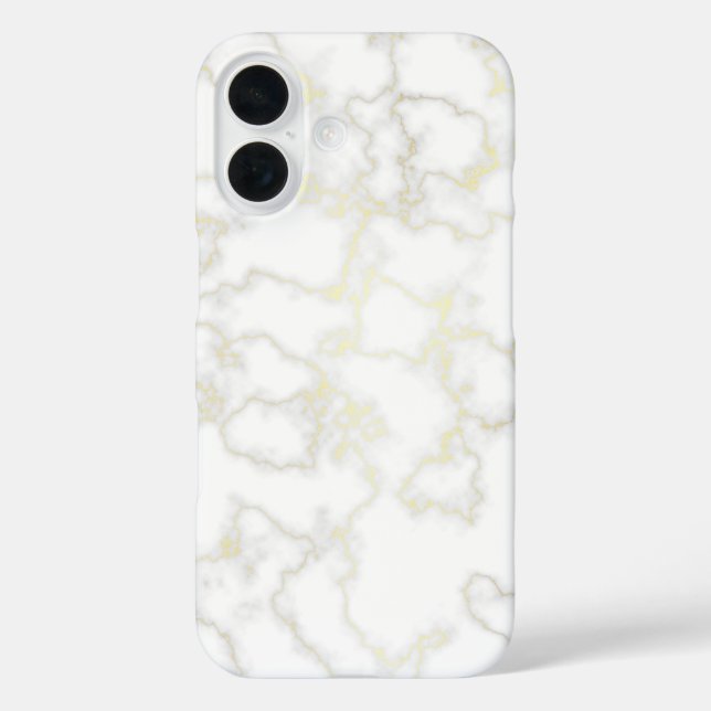 Gold Vein Pattern In White Marble Case-Mate iPhone Case-Mate iPhone Case (Back)